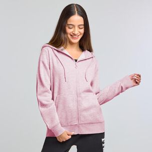 Polerón Full Zipper Cuello Redondo Con Capucha Mujer Freedom