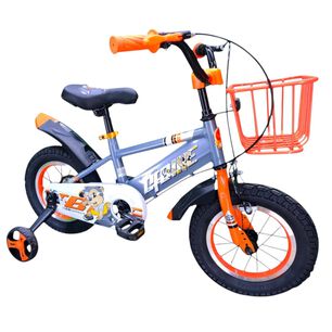 Bicicleta Aro 12 Infantil Cfbike Gris/naranjo
