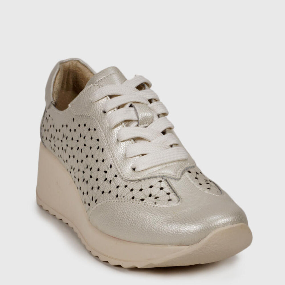 Zapatilla Cuero Felisa Dorado image number 2.0