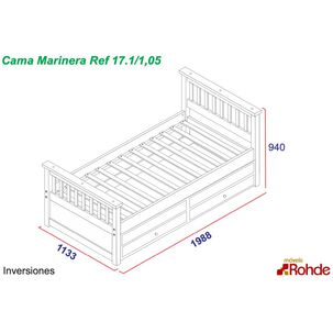 Cama Nido Decocasa C_califo1,5p / 1.5 Plazas / Base Normal