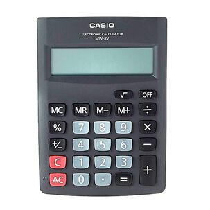 Calculadora De Escritorio 8 D&iacute;gitos Casio Mw-8v-bk