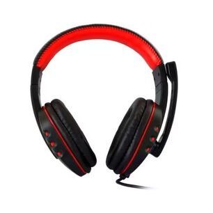 Audifono Gamer Jack 3.5 Ps4 Xbox Pc 2mts Negro Rojo