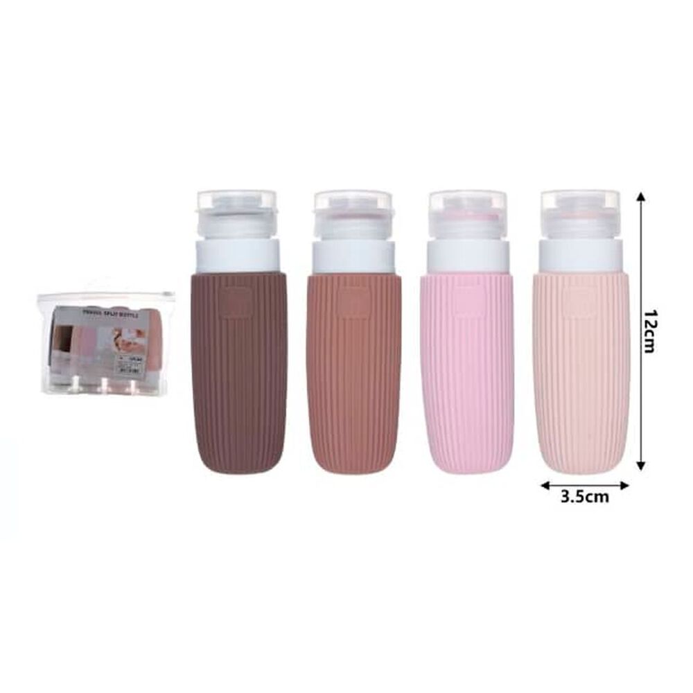 Botellas De Viaje Silicona Portatiles Contenedor 4 Piezas image number 1.0