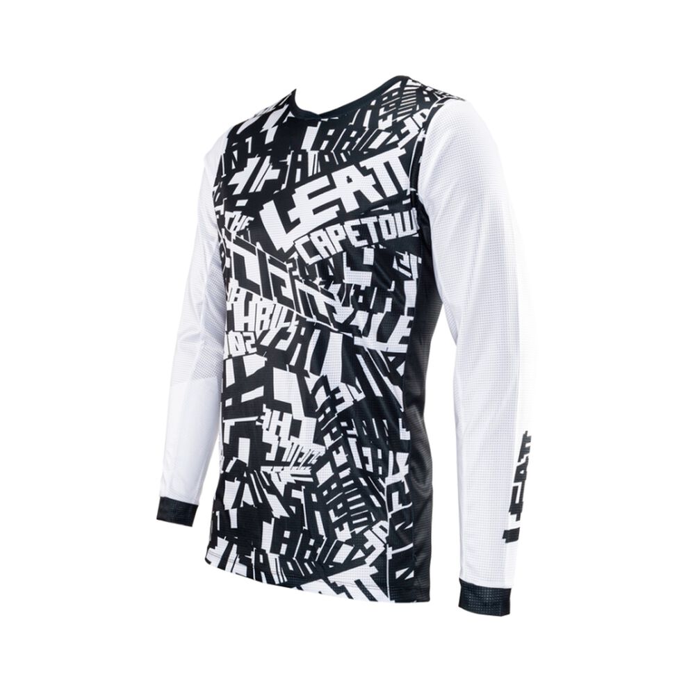 Kit Leatt Moto 3.5 Jersey Con Pantal&oacute;n Blanco image number 4.0