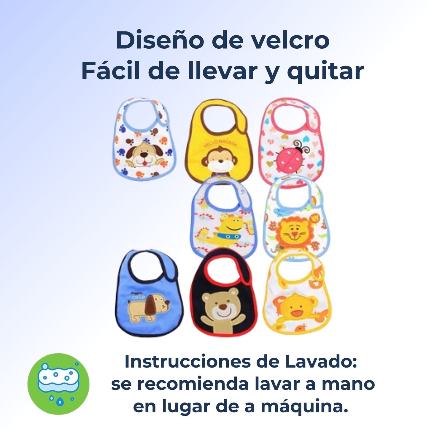 Pack 9 Baberos Impermeables Regulables Para Beb&eacute;s Jump Kids Ni&ntilde;os image number 4.0