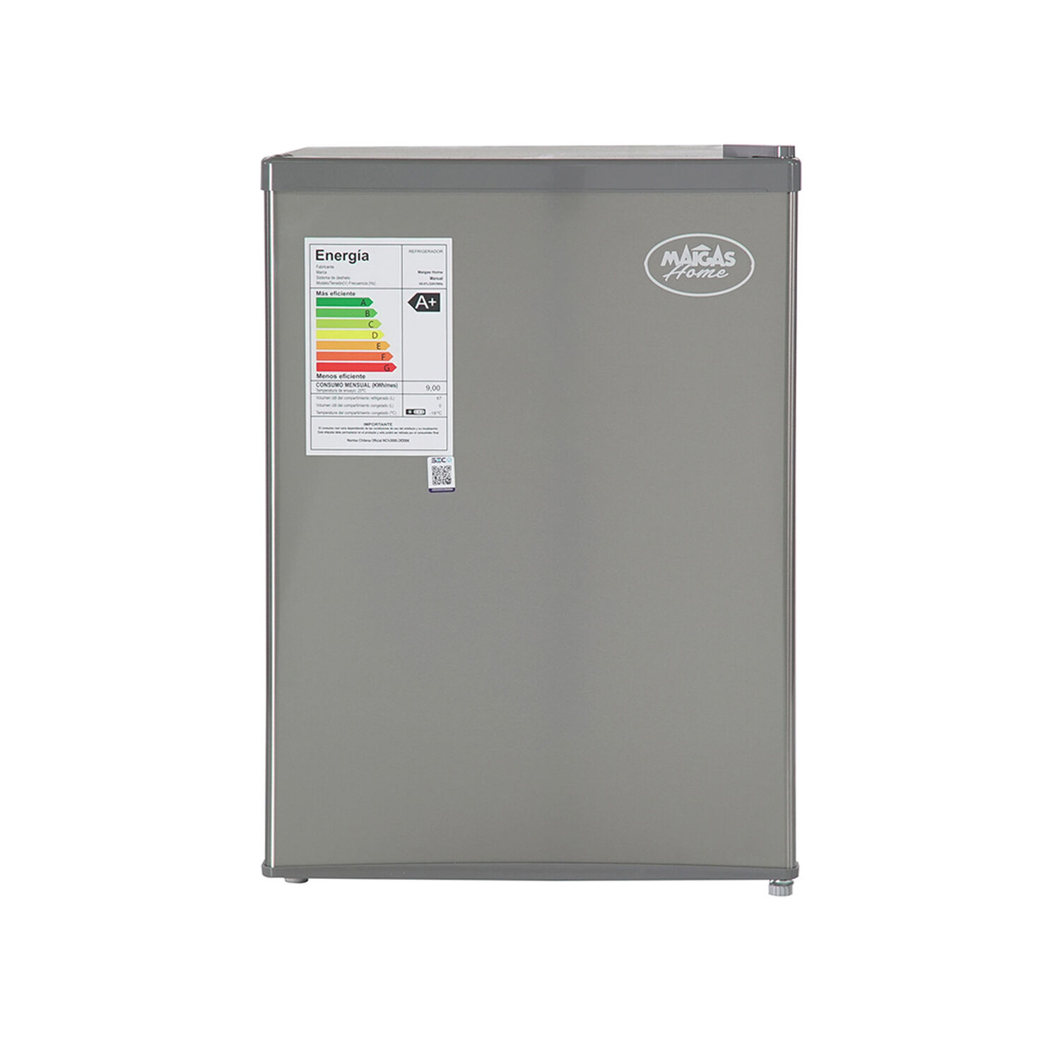 Frigobar 67 Lts Inox Hs-87l image number 0.0