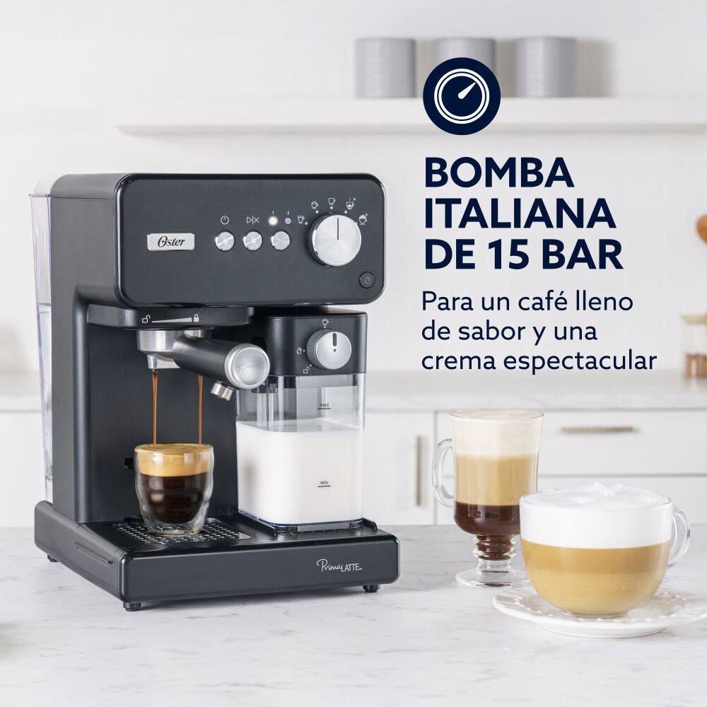 Cafetera Automática Oster Primalatte Negro Bvstem6604bk image number 4.0