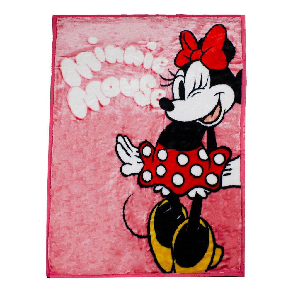 Frazada Ultra Soft Minnie Mouse 110x140cm Rosado Disney image number 1.0
