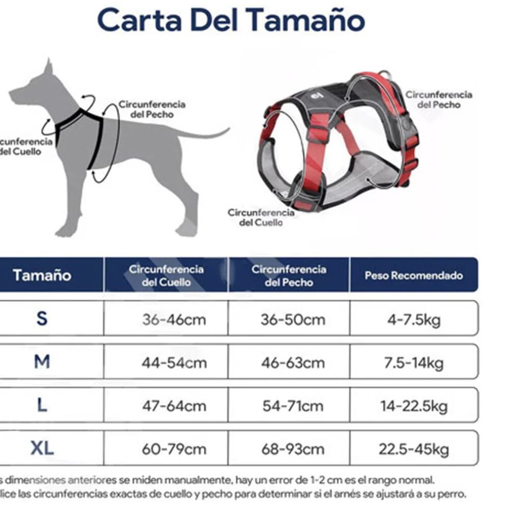 Arnés Perro Ajustable Reflectantes Con Correas M image number 3.0