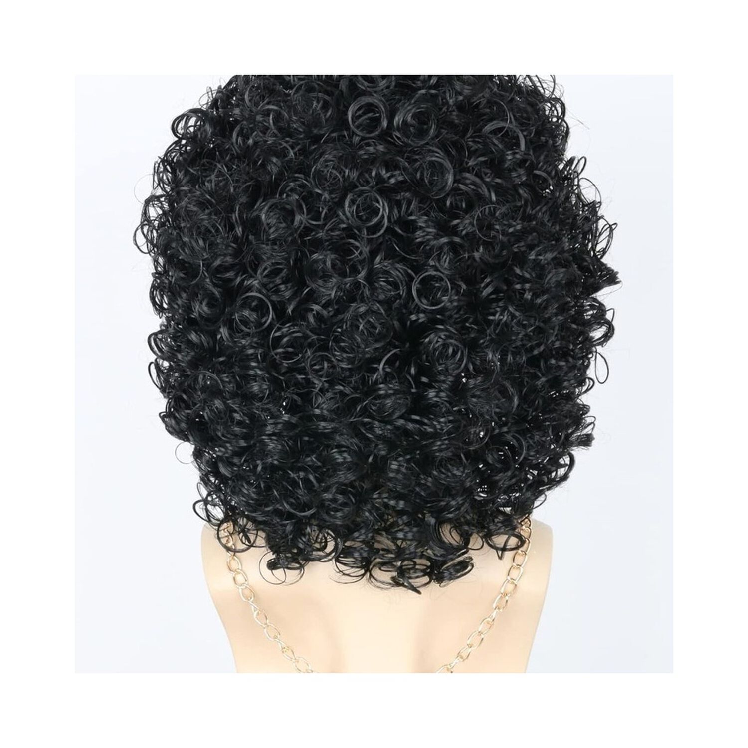Set Disfraz Afro Retro Hombre A&ntilde;os 80 Onda Disco Pelo image number 3.0