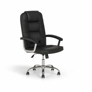 Silla Escritorio Gerencial Boston Negra Ergon&oacute;mica