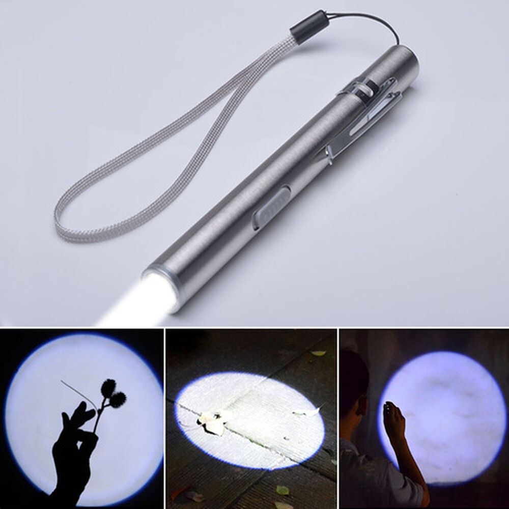Linterna Usb Tipo Lapiz Led Recargable Aluminio Para Diagnostico Medico image number 3.0