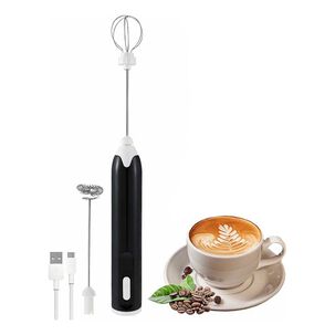 Mini Batidor Recargable 2 Velocidades Café Huevo Negro