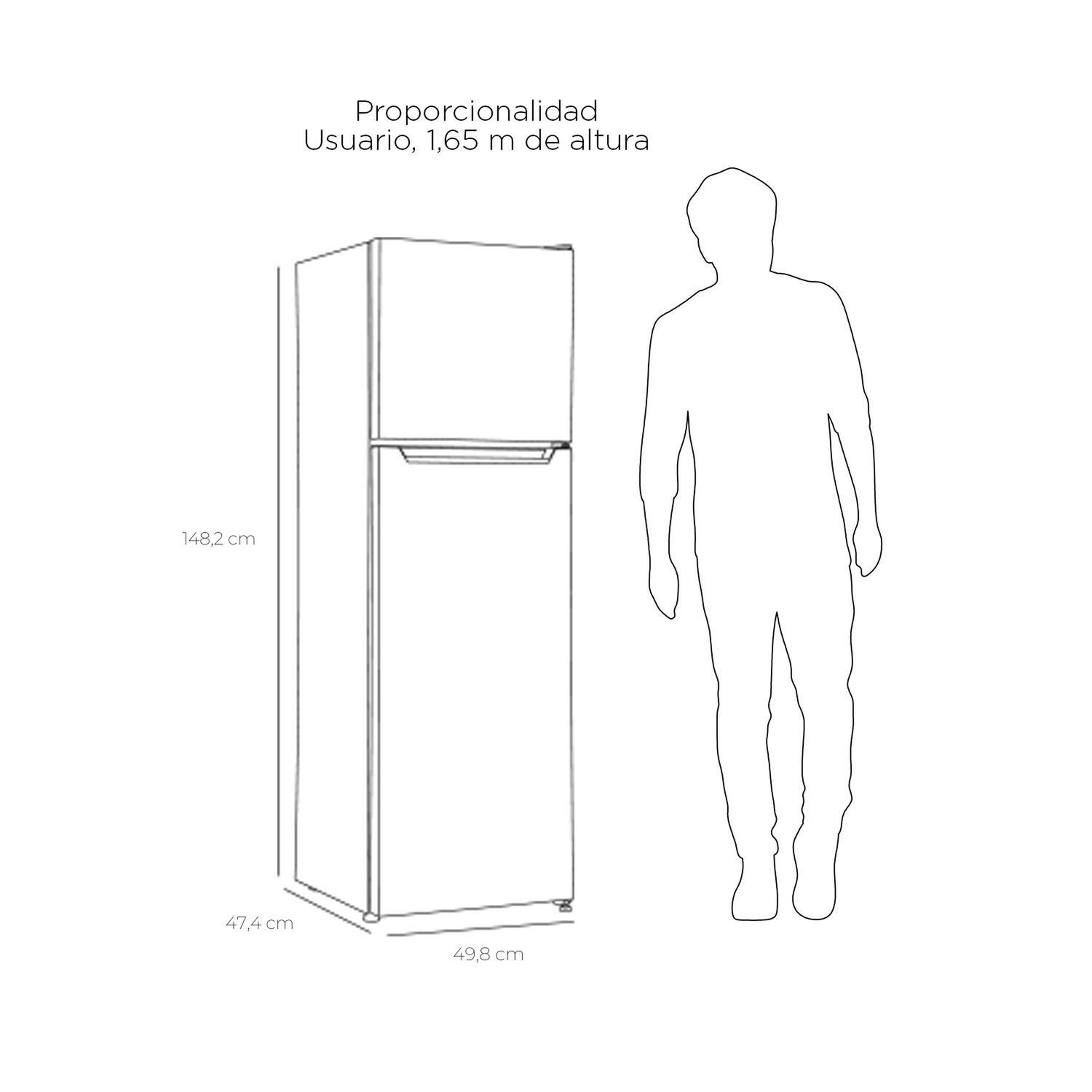 Refrigerador Top Mount Frio Directo 168 Lts Lrt-200dfn Negro image number 2.0