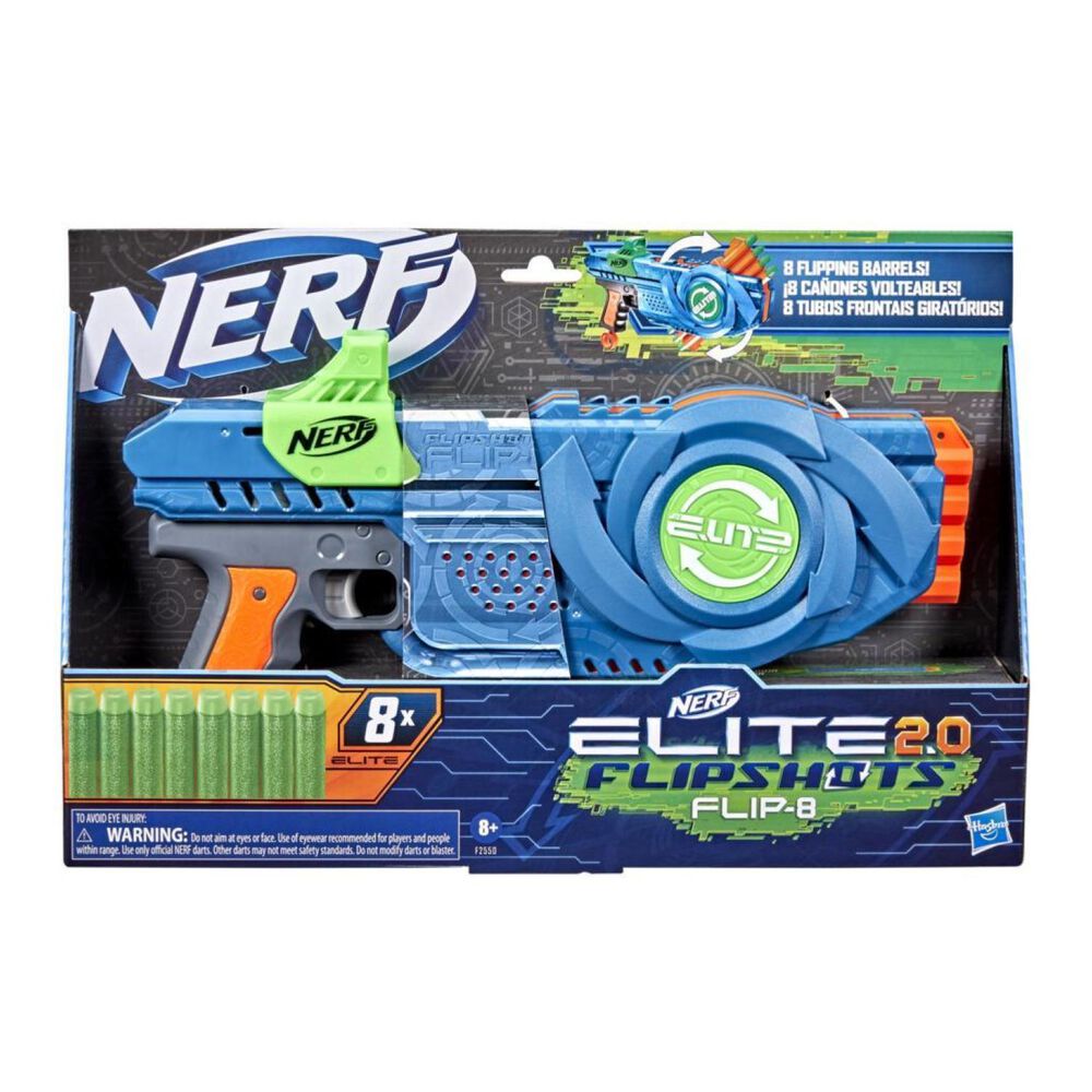 Juguete Nerf Elite 2.0 Flipshots Flip-8 8 Dardos Hasbro image number 2.0