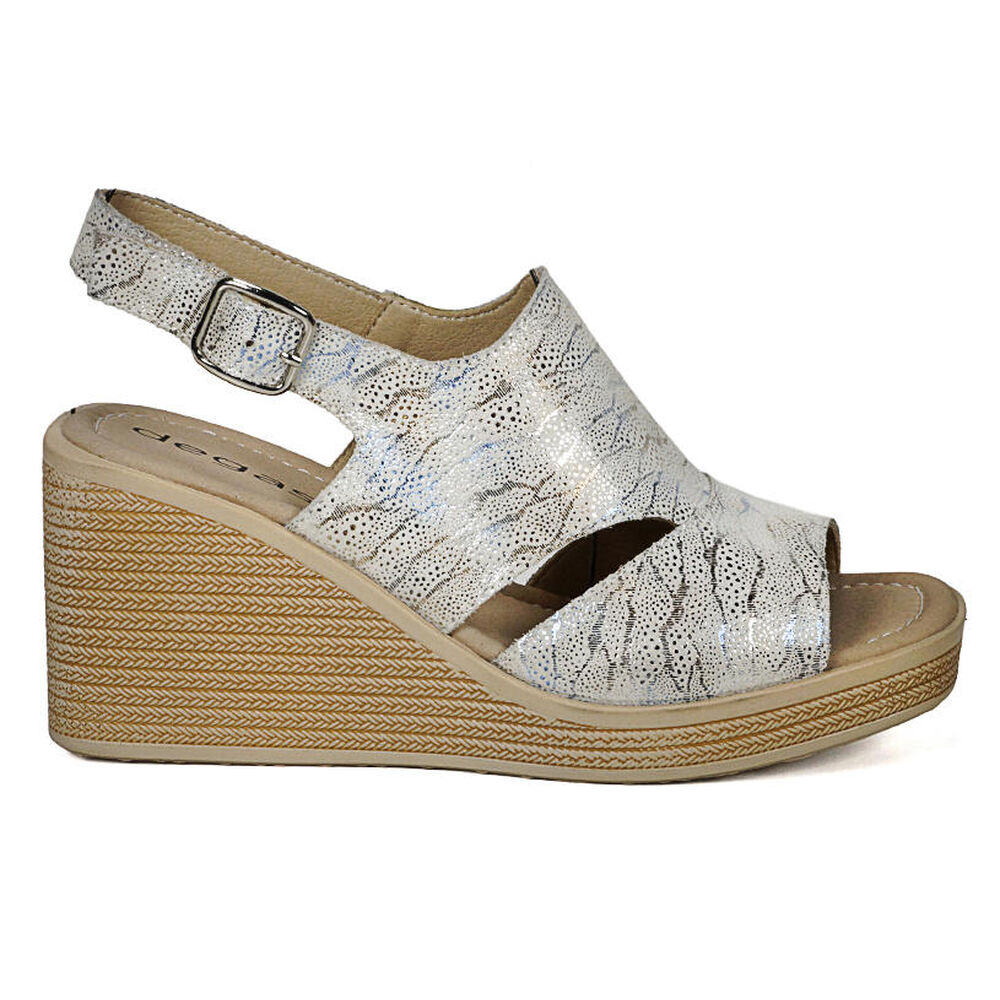 Sandalia Cuero Eines Beige image number 1.0