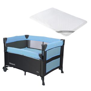 Cuna Playard Colecho Ara Blue + Colch&oacute;n De Viaje Plegable