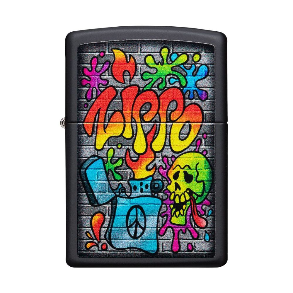 Encendedor Zippo Street Art Graffiti Design Black Zp49605 image number 0.0