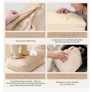 Bolsa Comprimida Organizador De Ropa