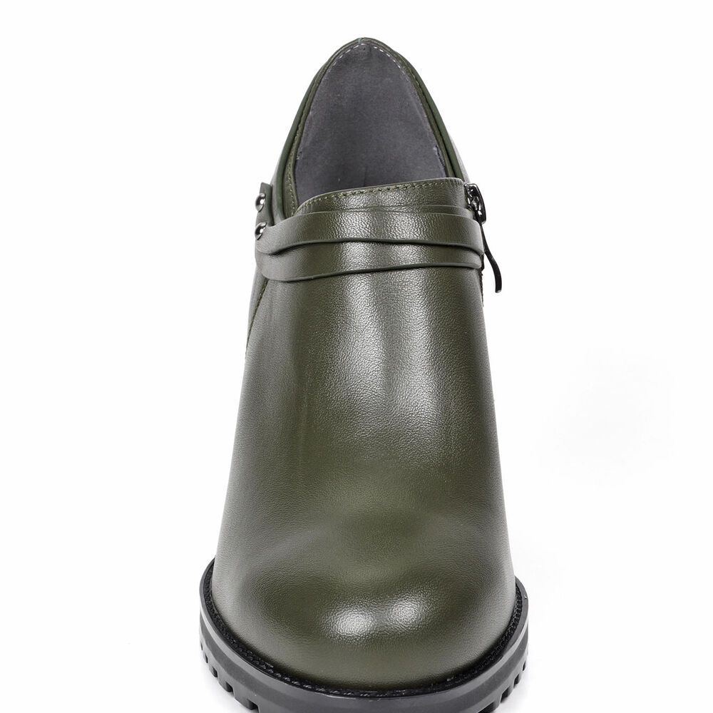 Zapato Cuero Casiana Verde image number 3.0