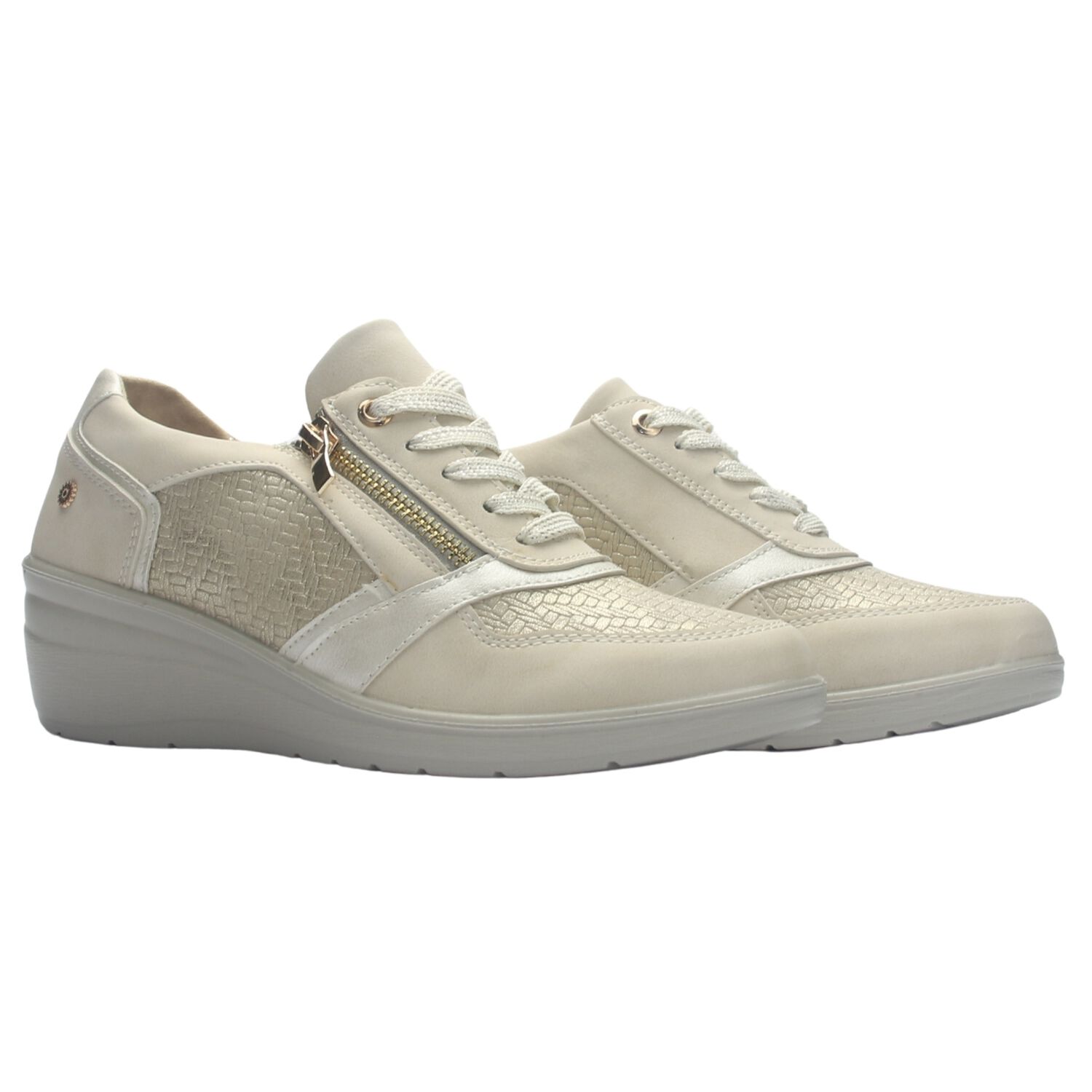 Zapatilla Mujer Chalada Deza-4 Beige Urbano image number 4.0
