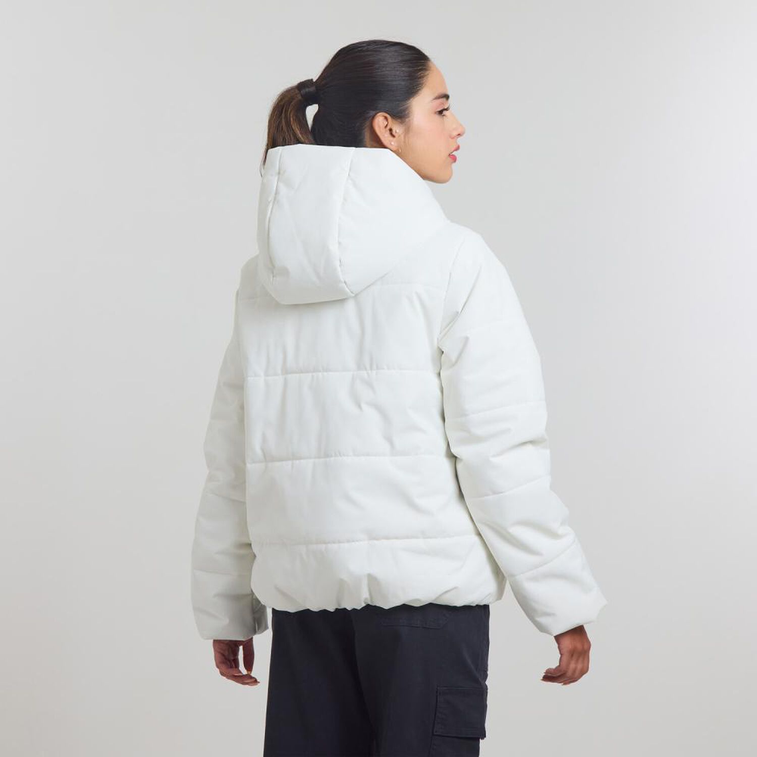 Parka Regular Cuello Alto Con Capucha Mujer Freedom image number 3.0
