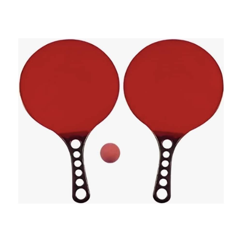 Paletas De Playa Acrilicas 2 Paletas + 1 Pelota + Estuche Rojo image number 0.0