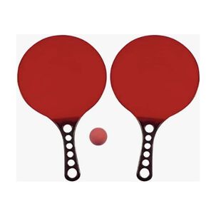 Paletas De Playa Acrilicas 2 Paletas + 1 Pelota + Estuche Rojo