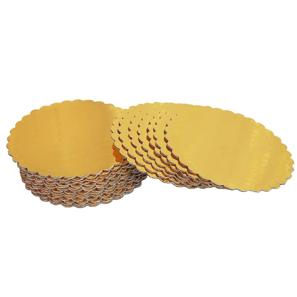 Base Tortas Redondo 24 Cm 6 Unidades Dorado image number 1.0