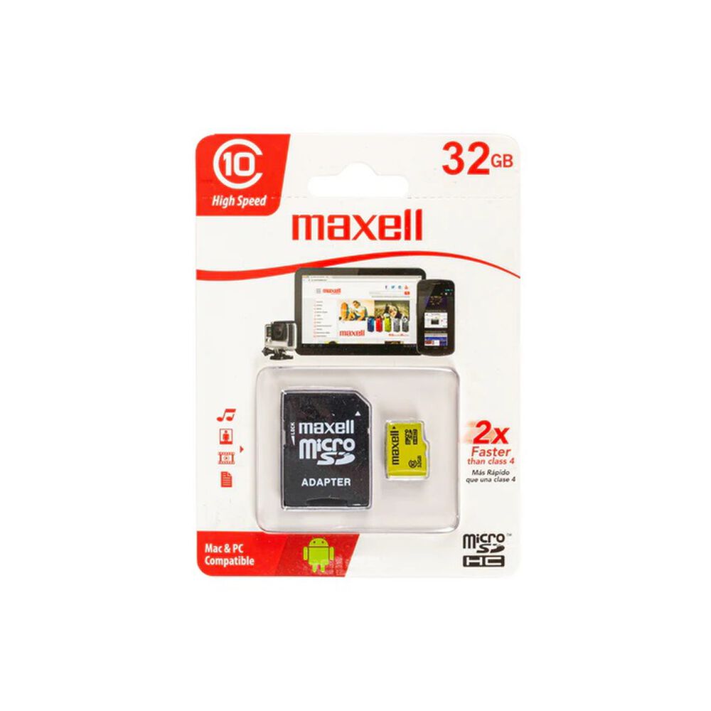 Memoria Micro Sd Maxell 32 Gb Clase 10 image number 0.0