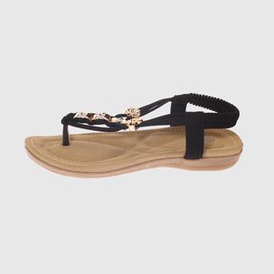 Sandalia Negro V&iacute;a Franca Art. 32110c31115black