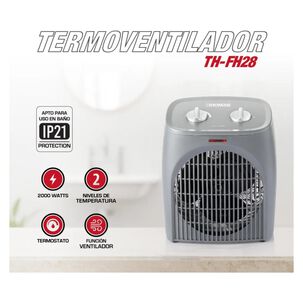Termoventilador Calefactor 2000w 20mt2 Gris Th-fh28 Thomas