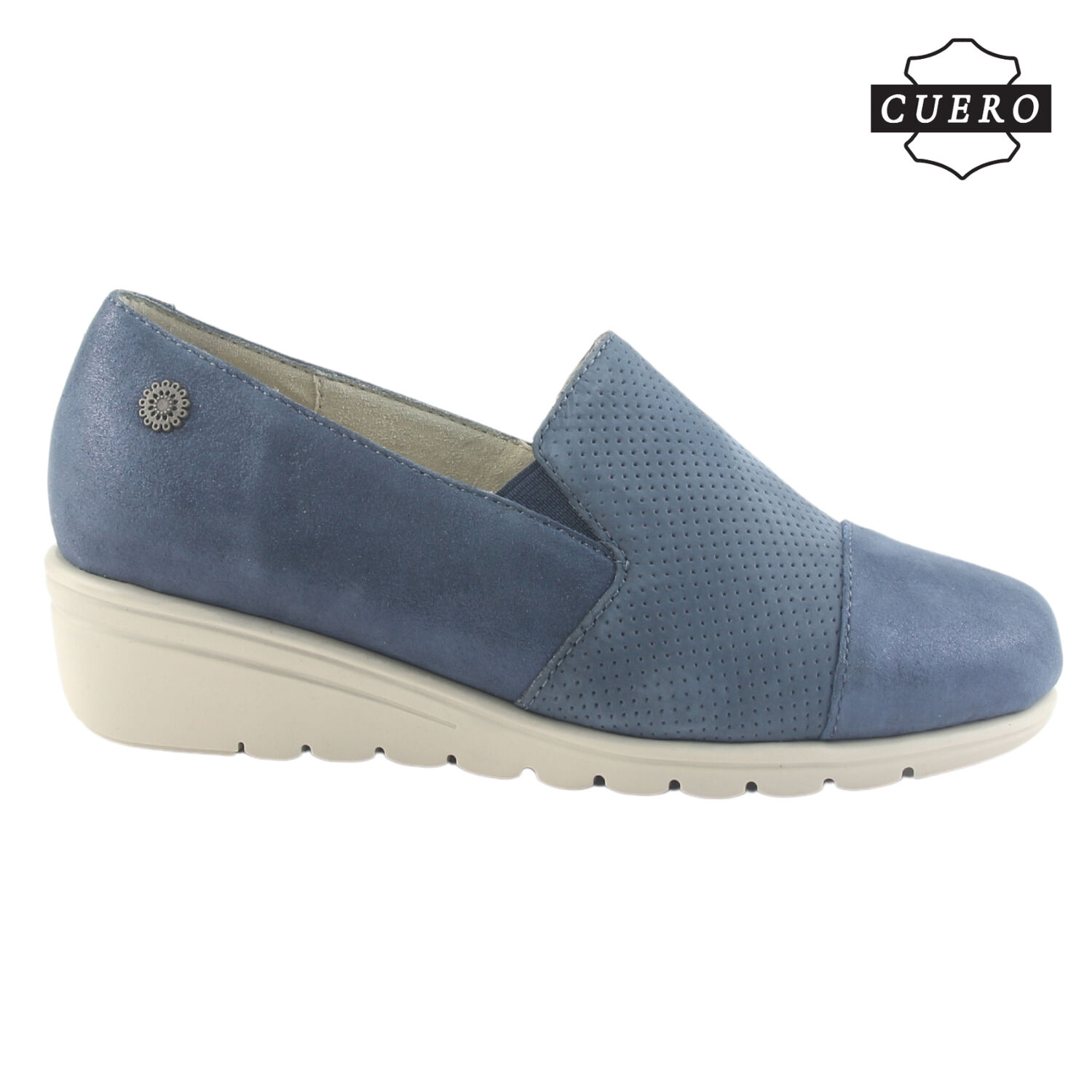 Zapato De Cuero Chalada Mujer Casia-1 Azul Casual image number 1.0
