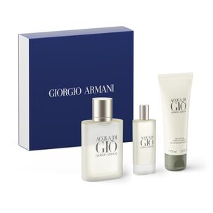 Set De Perfumería Acqua Di Gio Giorgio Armani / 100ml + 15ml / Edt + Gel De Ducha 75 Ml