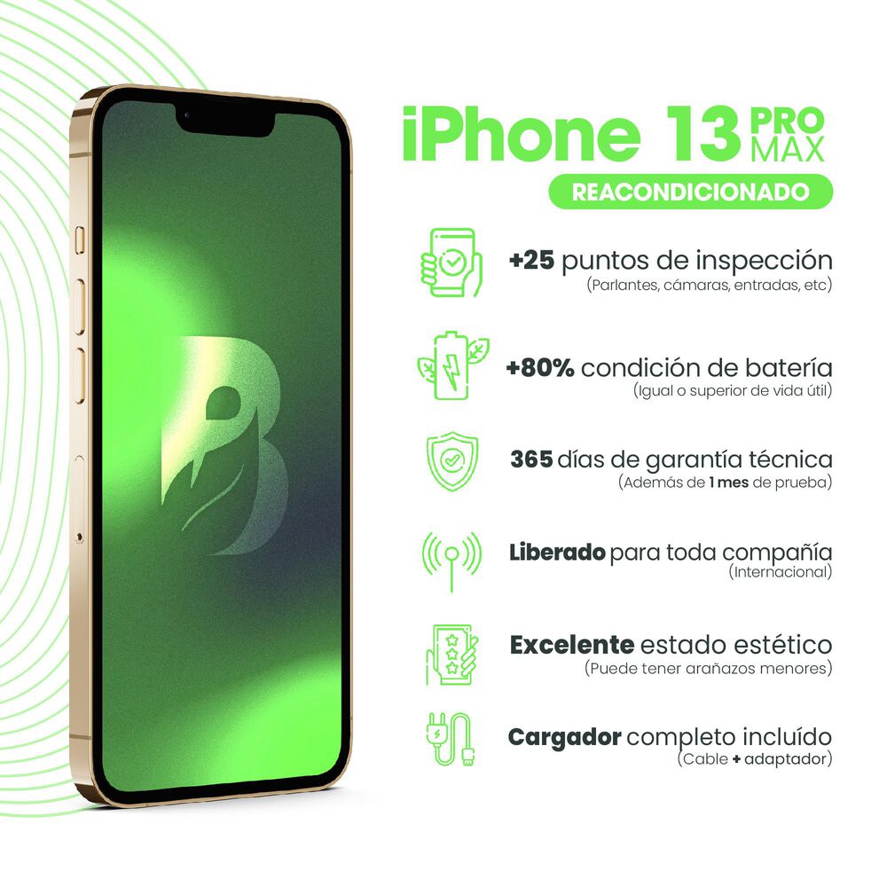 Iphone 13 Pro Max 128gb - Oro Recondicionado image number 5.0