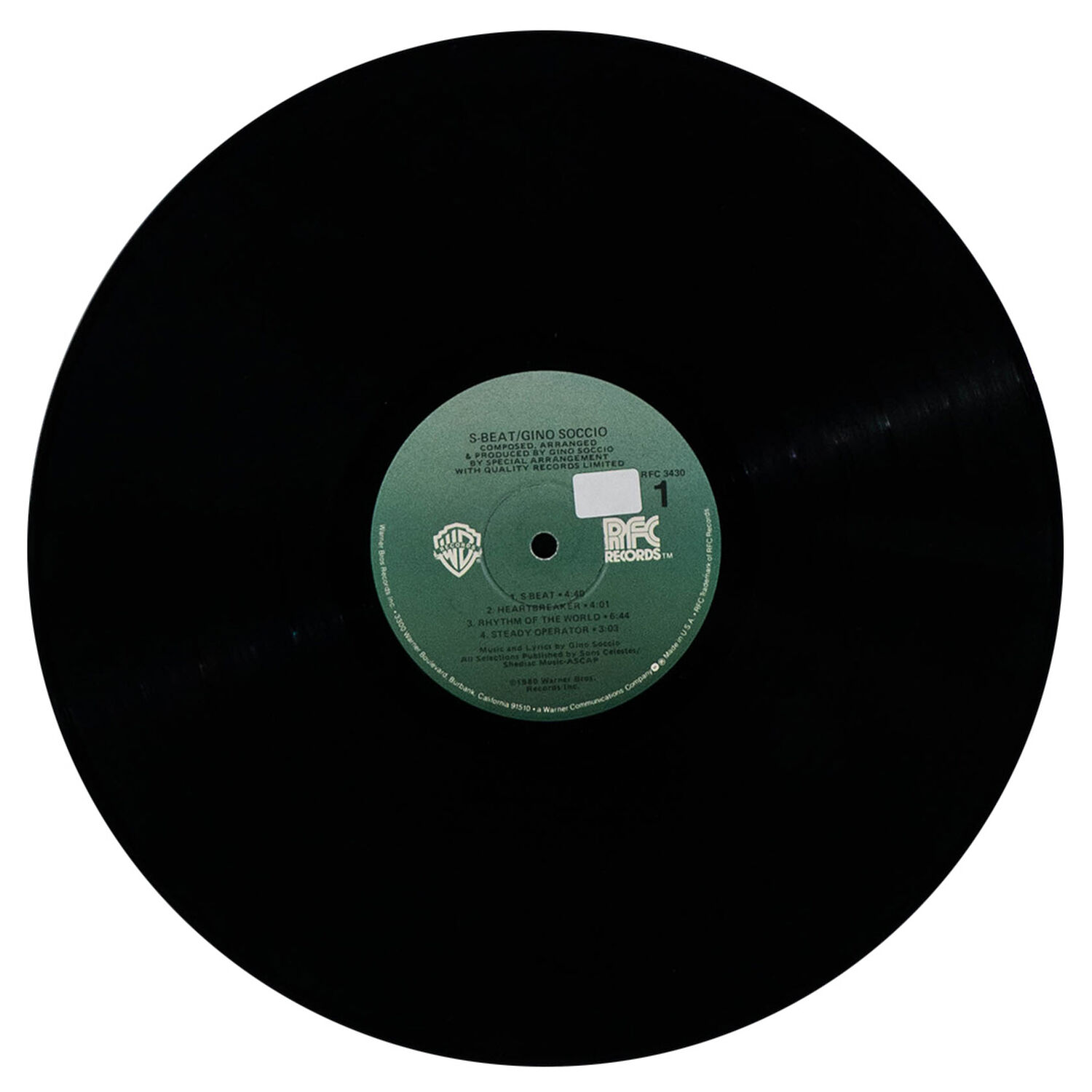 Gino Soccio - S Beat | Vinilo Usado image number 2.0