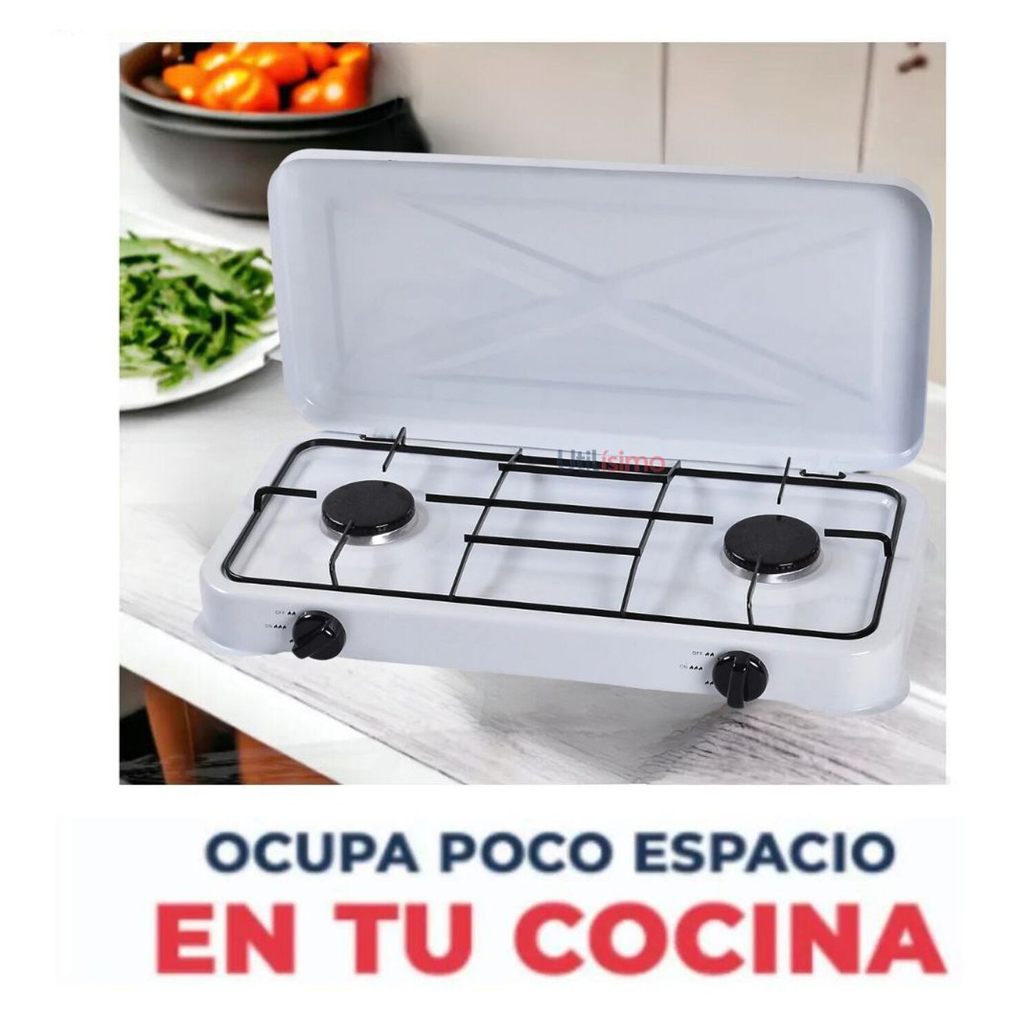Cocinilla Encimera A Gas Licuado 2 Platos Cocina image number 2.0