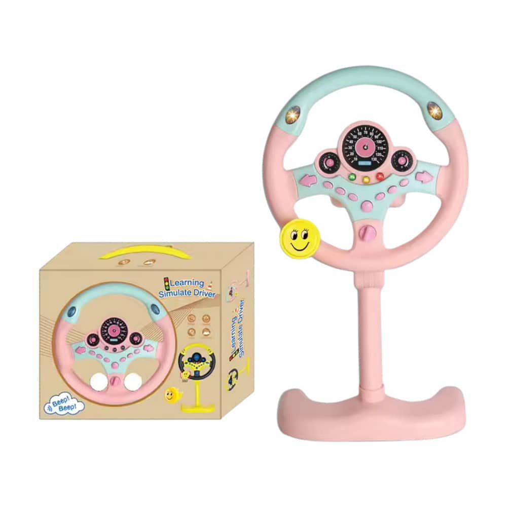 Juguete Volante Rosado Interactivo Para Bebes Luz Y Sonido image number 0.0