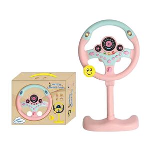 Juguete Volante Rosado Interactivo Para Bebes Luz Y Sonido