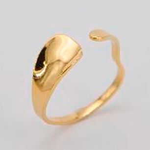Anillo 19v69 Dorado Mujer Str255