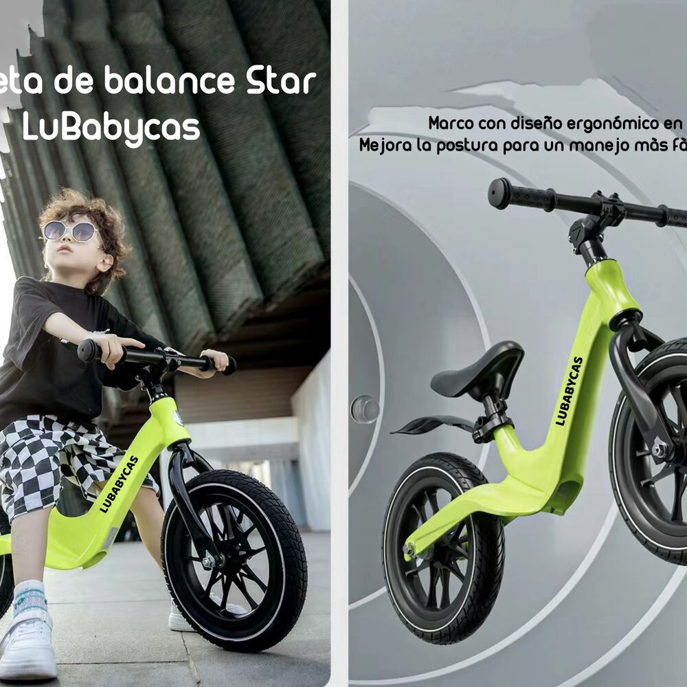 Bicicleta De Equilibrio Aprendizaje 2-8años Lubabycas Blanca image number 6.0