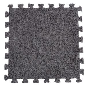 Pack 6 Alfombras Rompecabezas Felpa Shaggy 30x30 Cm Armables
