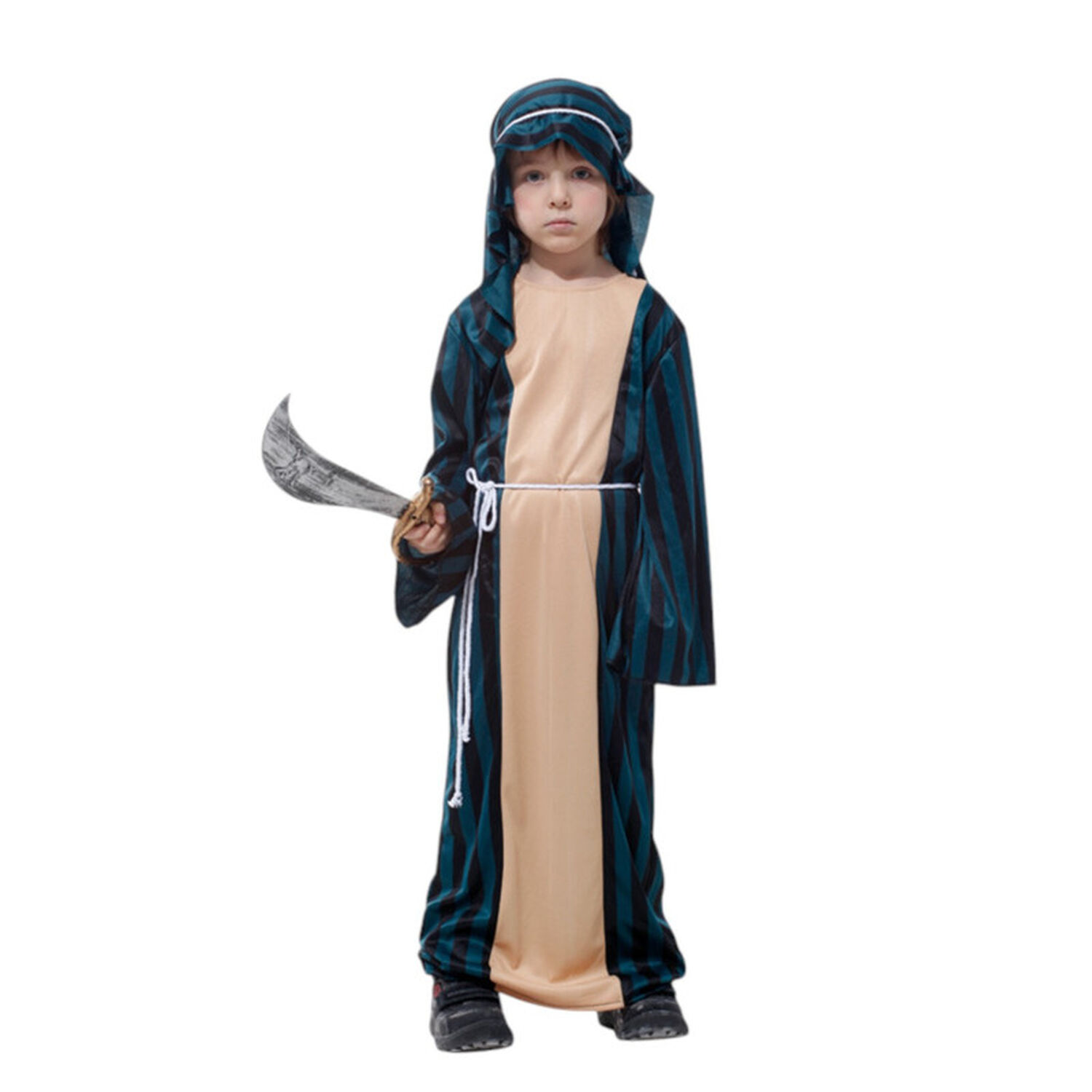 Disfraz Infantil Jeque Arabe Azul image number 1.0