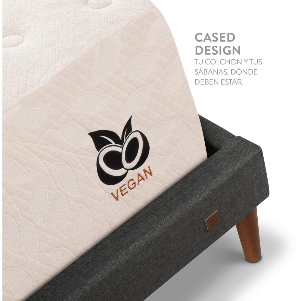 Cama Europea Cic Cocopedic / King / Base Normal + Velador image number 5.0