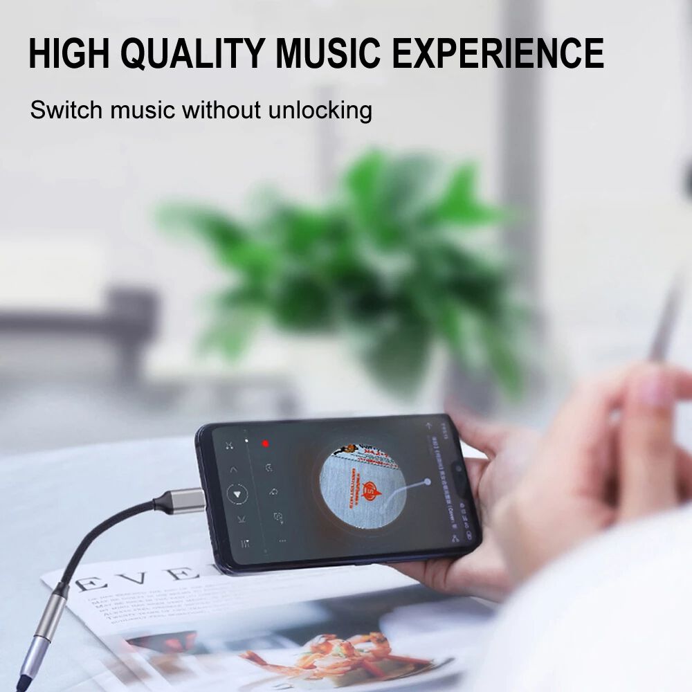 Adaptador Usb-c Para Audifonos Jack 3.5mm Premium Audio image number 4.0