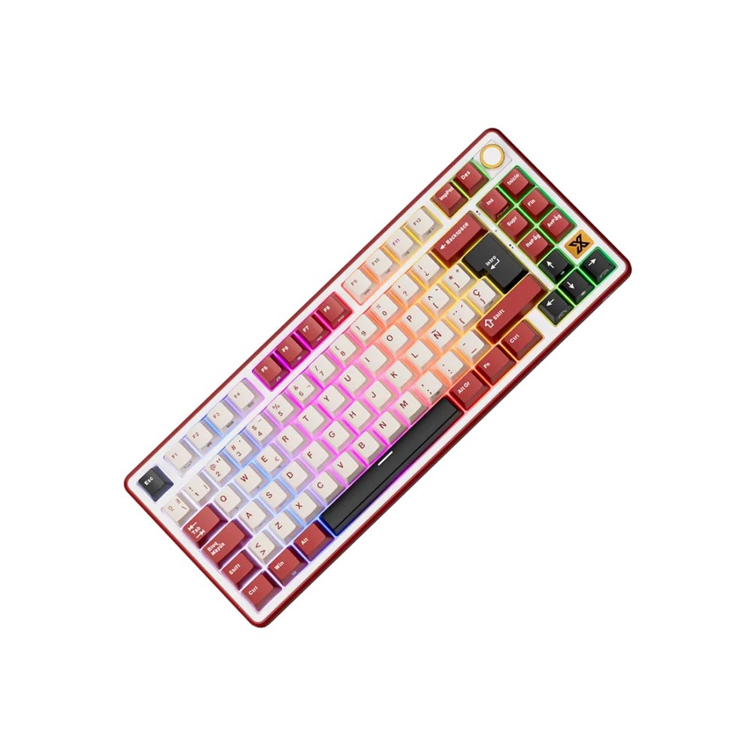 Teclado Mec&aacute;nico Rk X87 Bordeaux Red 87% Espa&ntilde;ol Rk image number 3.0