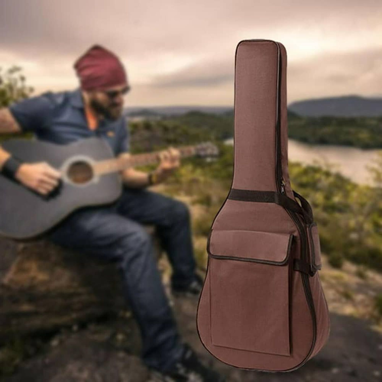 Funda De Guitarra Acustica Acolchada Waterproof De 40" image number 2.0