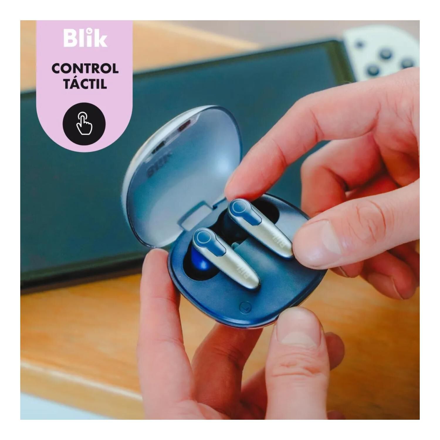 Audifonos Bluetooth Inear Tws Gris Game-x Blik image number 2.0