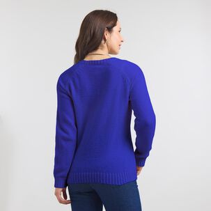Sweater Básico Regular Manga Larga Cuello Alto Mujer Geeps