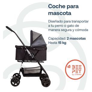 Coche Mascotas Plegable Bebesit Easy Perro Gato Negro Beepet